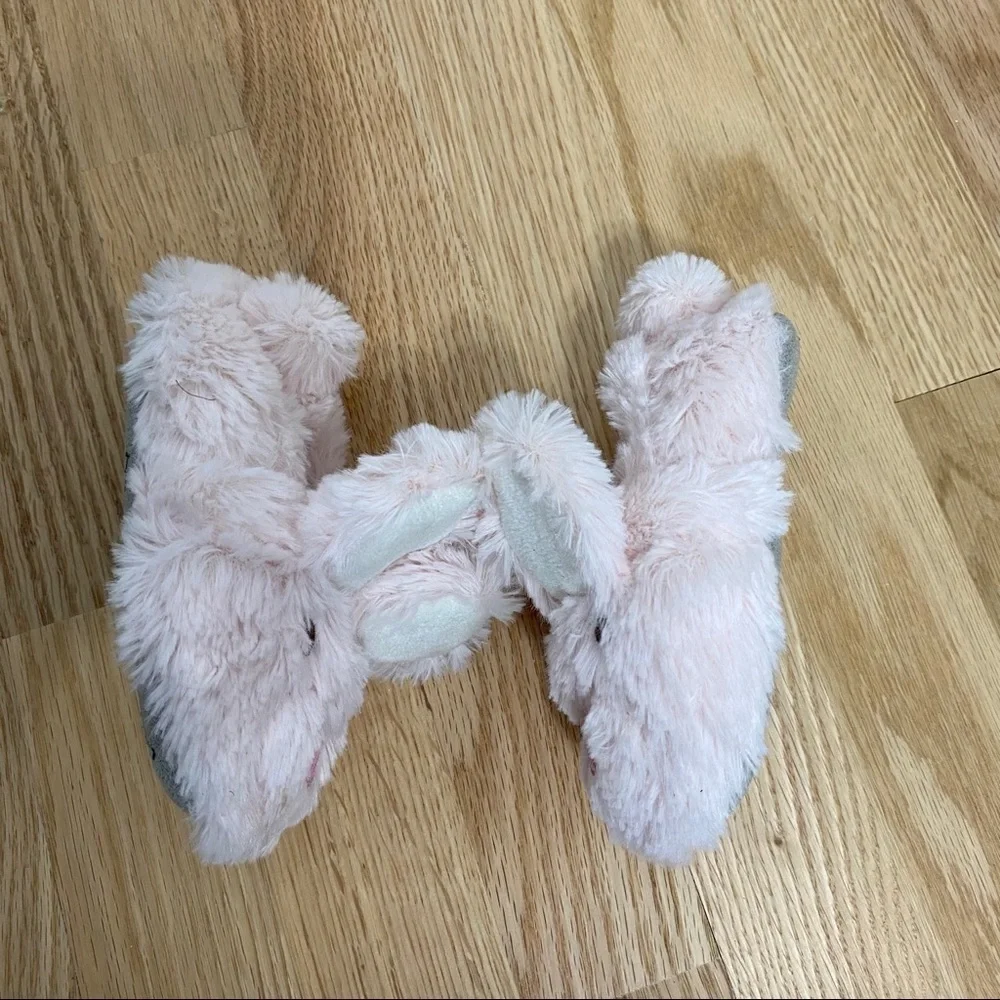 Laura Ashley Bunny Slippers Kids 7/8 Toddler Pink
